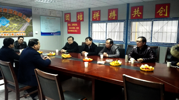 淮安市生態(tài)新城管委會(huì )領(lǐng)導參觀(guān)34號地塊工程項目