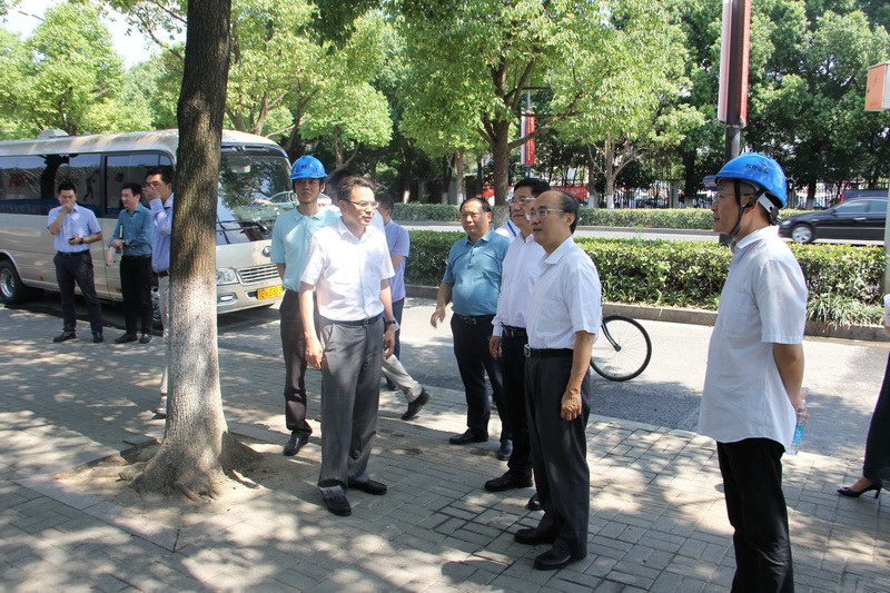 市人大常委會(huì )主任陳振一視察我公司承建的“楓橋工業(yè)園改造一期”項目